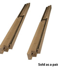 Premium Wooden Table Expansion Slide Kit, 50 Inch Equalizer Rails for Pedestal Dining Tables, heavy-duty solid wood slides.