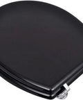 Straight Up Comfy Flannel Toilet Seat Covers With Lids Two Pack Seamless Slide On Design Heavy Duty Water Resistant Black For Most Round Bowls Zero Hassle Mount Clean Slick Vibe, black toilet seat lid.
