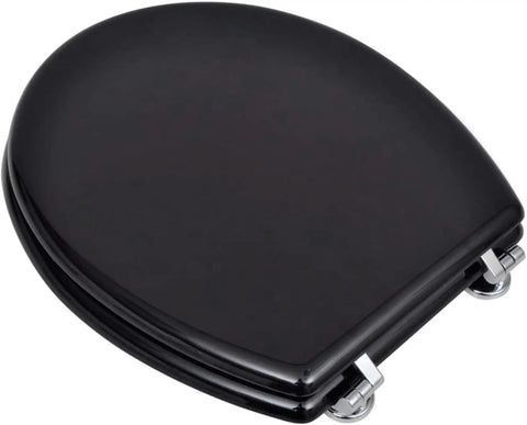 Straight Up Comfy Flannel Toilet Seat Covers With Lids Two Pack Seamless Slide On Design Heavy Duty Water Resistant Black For Most Round Bowls Zero Hassle Mount Clean Slick Vibe, black toilet seat lid.