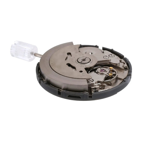 NH36A Automatic Watch Movement Replacement With 24 Jewels And White Date Wheel Crown At Three O Clock Bidirectional Winding