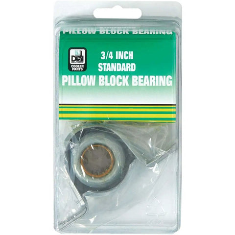 3/4 Inch Pillow Block Bearing Assembly For Coolers With 3/4 Inch Blower Shaft in packaging