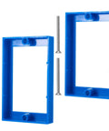 Six Pack One Half Inch Single Gang Outlet Box Extenders With Twenty Screws For Receptacles And Switches Blue Keeps Walls Neat And Flush