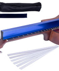 18 Inch Fret Leveling Beam Guitar Fret Leveler Kit With Complete Tool Set 12 Sandpaper Sheets From 120 To 1000 Grit Storage Bags