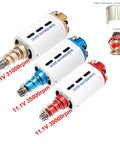 Long Shaft 480 mm DC Motor 11.1V High Speed 31000 RPM NdFeB Magnet Torque Beefy Performance Industrial Grade Energy Efficient Reliable for Robotic Projects and Precise Motion Control, 11.1V 31000 RPM motor
