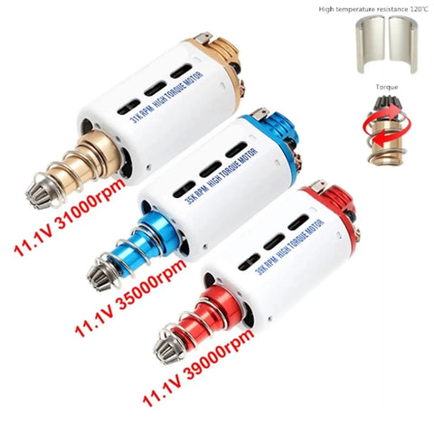 Long Shaft 480 mm DC Motor 11.1V High Speed 31000 RPM NdFeB Magnet Torque Beefy Performance Industrial Grade Energy Efficient Reliable for Robotic Projects and Precise Motion Control, 11.1V 31000 RPM motor