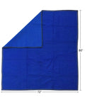 Four Pack Heavy Duty Moving Blankets For Furniture Protection Quilted Padding 72 By 80 Inches Blue quilted moving blanket