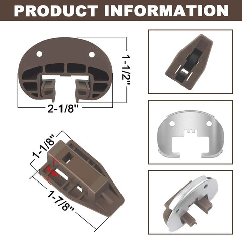 Replacement Drawer Guide Kit Pack Of 5 Sets With Beefed Up Heavy Duty Center Mount Rails Roller Stops And Durable Bottom Mount Drawer Guides Easy Install For Cabinets And Furniture Model 168 product information