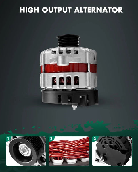 Alternator Replacement For Chevrolet Aveo 1.6L 2004 To 2008, Aveo5 1.6L 2006 To 2008, Pontiac Wave, Suzuki Swift Plus visible