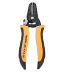 Tough As Nails Carbon Steel Wire Stripper Pliers With Safety Lock For 10 To 22 Awg Wiring Harnesses, orange cushioned grips.