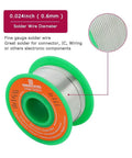 Lead Free Solder Wire With Rosin Core Flux 0.6mm 50g Fine Solder For Electronics DIYers And Repairs Sn99 Ag0.3 Cu0.7