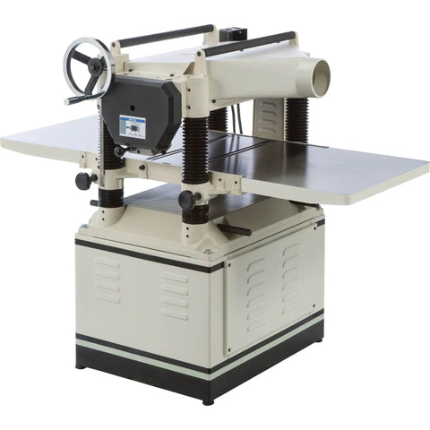 Heavy Duty 20 Inch Woodworking Planer Pumping 5 Horsepower Kick And Rock Solid Cast Iron Table For Smooth As Butter Finishes With Pro Grade Hss Cutters And Zero Hassle Chip Ejection
