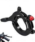 Universal Motorcycle Throttle Lock with Silicone Protective Ring for Hand Fatigue Relief, Black, Adjustable Clamp Detail
