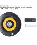 Table Saw Handwheel With Detachable Revolving Handle 14mm Center Hole 125mm Outer Diameter detail view