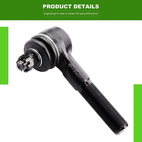 Front Suspension Kit For 1991 To 2001 Jeep Cherokee And 1991 To 1992 Comanche With Front Upper Ball Joints, Front Lower Ball Joints, Inner And Outer Tie Rod Ends, Adjusting Sleeve, 10 Piece Replacement Set front tie rod end close-up