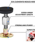 Adjustable Furniture Feet Set, 12 Pcs Threaded Legs for Beds, Sofas, Cabinets, and Tables, Anti Shake Levelers detailed view