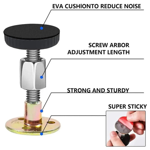 Adjustable Furniture Feet Set, 12 Pcs Threaded Legs for Beds, Sofas, Cabinets, and Tables, Anti Shake Levelers detailed view