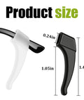 No Slip Eyeglass Ear Grips Hook Set, 20 Pairs Silicone Temple Tips Sleeve Holders For Glasses And Sunglasses, size chart