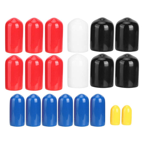 PVC Vacuum Cap Kit With 20 Caps In Five Sizes From 1 8in To 3 8in For Engine Vacuum Port Sealing During Tune Ups And Repairs On Oldsmobile Vehicles, Durable Automotive PVC Caps To Keep Unused Ports Covered And Sealed, various colored caps