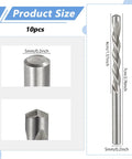 Cuthollow Professional Drywall Router Bits Set for Smooth Cuts and Perfect Edges showcasing 10pcs of detailed bit sizes.