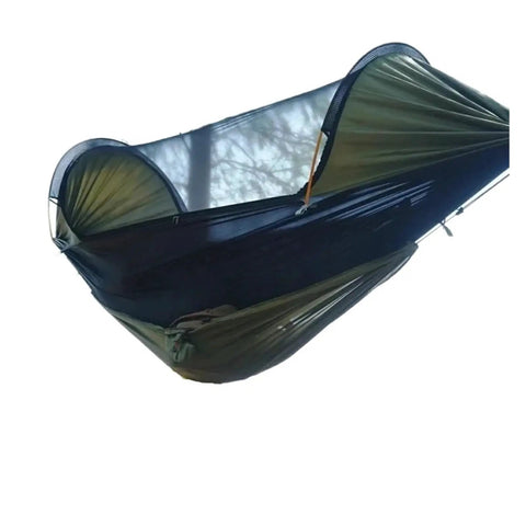 Ultralight Hammock Storage Sling For Bikepacking And Camping Gear, olive green compact lightweight design with open air
