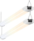 4Ft LED Shop Lights for Garage and Workshop, Ultra Bright 4800 Lumens, adjustable color temperature, linkable, two pack
