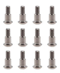 Shoulder Screws For Vanquish H10 Opitc VS4-10 F9 F10 D44 And Axial SCX10 AR44 AR45 Capra RC Cars Beefy Alloy Mix Fasteners For Lightweight Strength Heavy Duty Upgrades And Smoothed Out Pro Grade Crawler Performance, silver shoulder screw set