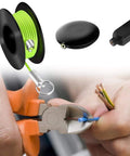 Magnetic Wire Puller Set With Fish Tape System For Fast Cable Routing Inside Walls And Outdoor Projects Cable Puller Tool Keeps Wires Safe Easy Run And Pull Kit For DIY Home Upgrades, green spool