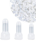 Front view: Nilight nylon insulated closed-end crimp terminals kit, 300 pcs, for 22-16/16-14/12-10 AWG, white