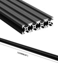 V Slot Aluminum Extrusion Profile 20x20 Black 48 Inch 1220mm 4 Pack for 2020 Corner Bracket Hardware and 2020 Series Rails
