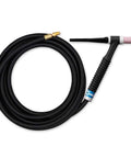 A-150 TIG Torch Kit With Accessories, Hand Held Air Cooled Torch With Diamond Grip Head, Mono-Flex 12.5 Foot Braided Cable