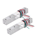 2Kg High Precision Miniature Digital Load Cell Sensor YZC133 For Arduino DIY Projects Ultra Compact Weight Sensor For Portable Kitchen Scales Pet Feeder And Small Appliances Pack Of 2, two aluminum alloy load cells with wires