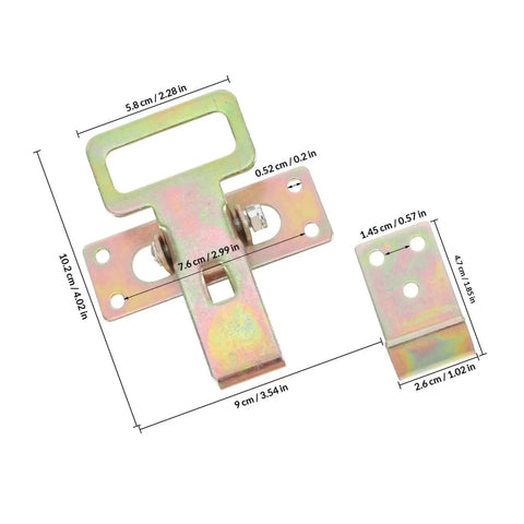 Heavy Duty Sofa Connector Buckles with 7.6 cm Hole Spacing, interlocking iron linkage for rock-solid couch setup