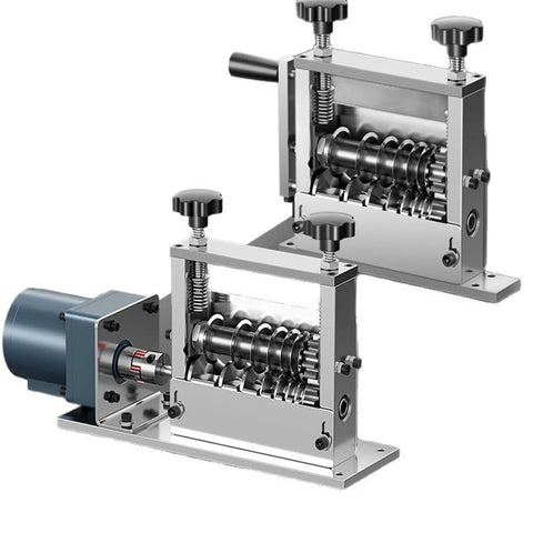Heavy Duty Multiple Hole Cable Stripper For Electric Wire Stripping, compact metal tool with adjustable jaws for wire preparation.
