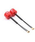 5.8G FPV LHCP Antenna High Gain 3Dbi For DJI O3 Air Unit, red mini FPV antenna with IPEX1 connector, 2pcs for racing drone