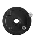 Top view of Beefed Up Heat Resistant Drum Brake Cover For Electric Scooters And Skateboards Front Drum And Swing Arm Replacement Part