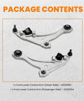 Nissan Front Lower Control Arm Kit With Bushings Twin Pack LH RH For 2009 2014 Models 521-723 Direct Fit Beefy Steel Construction