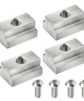 Heavy Duty T Slot Nuts And Button Socket Cap Screws For Toyota Tundra Tacoma Pickup Truck Bed Deck Rails Cleats Rack And Bike Mount Rock Solid Hella Durable 8 Pack Silver Finish - Set of 4 nuts and 4 screws.