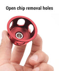 Heavy Duty Aluminum Vertical Hole Punch Locator For Fine Woodworking, Precision Straight Angle Drilling Jig with open chip removal holes.