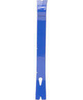 Compact Five And A Half Inch Pry Bar Nail Puller For DIY Pros And Handymen Made In The USA, blue chrome plated tempered steel, front view.