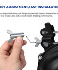 Rear Brake Hardware Kit For TRX Series Replacement 2 Sets Compatible With Honda FourTrax 300 Rancher 420 Foreman 500 ATV Brake Adjuster Parts Durable Steel Mounting Hardware Easy Install Beefed Up For Offroad Toughness, steel wing nut adjuster