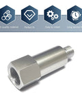 Car Cooling Water Temperature Adapter From M12x1.5 Male To 3/8 NPT Female, Alloy Extension With Gasket, shown with benefits.