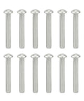 12 Pcs Rivets For Spade Handle Made From 304 Stainless Steel Half Round Head 50x6mm Durable Shovel Repair Fasteners