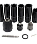 Heavy Duty Impact Socket Adapter Set Made From Rock Solid Chrome Vanadium Steel Built Tough For Pro Mechanics And Weekend Warriors Seeking Reliable Gear For Turbo Tight Custom Builds And Daily Shop Work, featuring various sized adapters and tools.