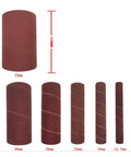 Top Shelf Quick Swap Spindle Sanding Sleeves For Oscillating Sander Multidrive Pad Replacement Kit Featuring Knockout Abrasive Rolls 75mm and 50mm sizes.
