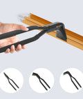 Pro Grade Three Piece Hand Seamer Sheet Metal Tool Set With Straight 45 Degree And 90 Degree Benders in use on metal edging