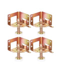 Eight Adjustable Furniture Feet Set For Leveling On Uneven Floors No Wobble, Threaded Post Levelers, heavy duty, angle view