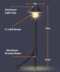 Lit 200LM Smart Outdoor Pathway Lights With 12V Low Voltage And App Control, Warm White And RGB Color, 22in light specs