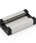 Dope Stainless Steel MGN20 Linear Rail Guide With Carriage Set For 3D Printers, 600mm Length, 20H Precision, 440C SUS Rails, High-Quality, Smooth Motion, Durable Linear Guide System For Reliable Printer Axis, stainless carriage close-up