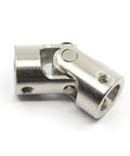 Badass Two Pack Universal Joint Shaft Coupling Set Fits 8mm To 10mm Steel Motor Adapter close-up view of joint.