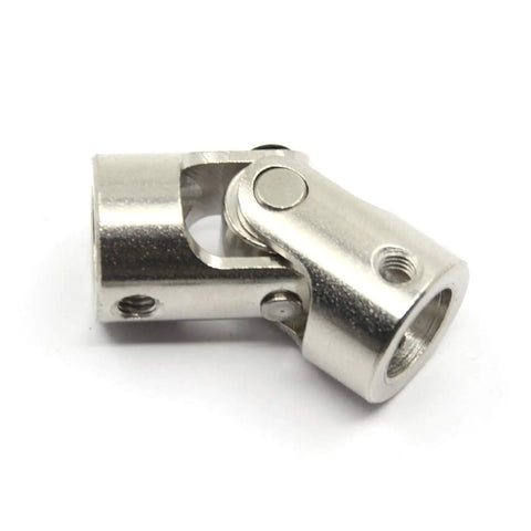 Badass Two Pack Universal Joint Shaft Coupling Set Fits 8mm To 10mm Steel Motor Adapter close-up view of joint.